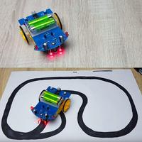 Kit de Coche Robótico Inteligente OKY5044 D2-1 con Motor TT y Ruedas para Aprendizaje de Programación con Arduino