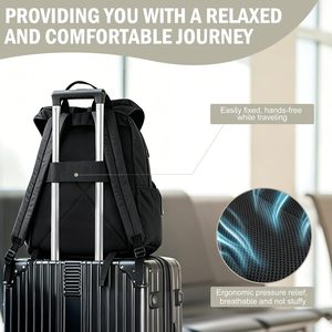 <span class=keywords><strong>Mochila</strong></span> Ligera Negra con Cierre de Hebilla |   <span class=keywords><strong>Mochila</strong></span> de Viaje para Hombre, para la Universidad, la Escuela, el <span class=keywords><strong>Trabajo</strong></span>, el <span class=keywords><strong>Gimnasio</strong></span> - Product Image 5