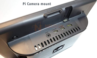 Boîtier pour carte Raspberry Pi 4B et écran tactile officiel Raspberry Pi 7 pouces (noir)
