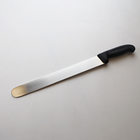 Couteau à trancher professionnel 12 \ "en acier inoxydable robuste pour le rôti de jambon de poisson Granton Edge avec manche en plastique couteaux à trancher larges