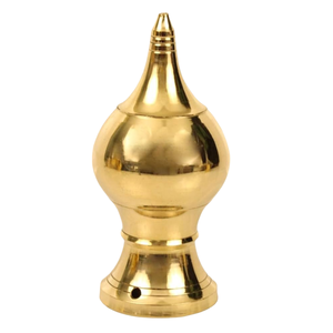 Pot Kalash en laiton moulé pour les cérémonies religieuses, Lota indien durable pour la maison et l'autel, Diya en laiton décoratif pour la salle de prière - Product Image 3