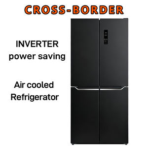 Refrigerador Eléctrico de Alta Calidad para Uso Doméstico, 400-499L, 4 Puertas, Side-by-Side, Portátil, <span class=keywords><strong>Sin</strong></span> Escarcha, Bajo <span class=keywords><strong>Ruido</strong></span>, Nuevo, Acero Inoxidable - Product Image 4