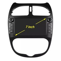 Navegador GPS para coche Peugeot 206, estilo original, pantalla Android de 7 pulgadas, dispositivo inteligente todo en uno, apto para uso transfronterizo