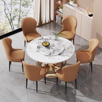 Chaise de salle à manger ergonomique de luxe moderne, pieds dorés, revêtement en cuir, coussin en latex, pieds en acier carbone, meubles de maison, hôtel