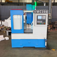 Máquina Fresadora CNC Vertical VMC300 de 3 Ejes, Centro de Mecanizado de Metales con Controlador CNC