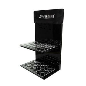 Dụng Cụ Sắp Xếp Lưu Trữ Tinh Dầu 2 Tầng Mặt Bàn Acrylic CBD Oil <span class=keywords><strong>Display</strong></span> Chủ Cho 24 Chai, Màu Đen - Product Image 3