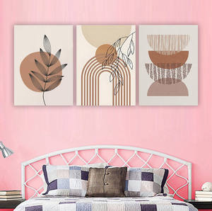 Quadri su Tela con Stampe di Foglie in Stile Bohémien Moderno e Minimalista, Poster Astratti per Arredamento Soggiorno - Product Image 5