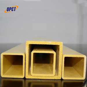 Hot bán cấu trúc pultruded hồ sơ FRP GRP sợi thủy tinh <span class=keywords><strong>x</strong></span>à gồ FRP composite nhựa Ống Vuông - Product Image 1