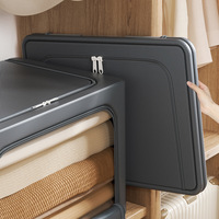 Boîtes de rangement carrées en tissu épais de grande capacité, organisateur de couettes pliable pour le rangement de la garde-robe domestique, rangement pratique