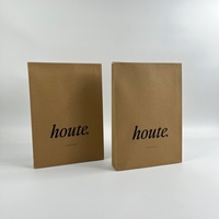 Enveloppe d'expédition multi-tailles en papier kraft brun recyclable 180 g/m² pour vêtements, chaussures, chaussettes, fourrures, t-shirts - Impression sérigraphique personnalisée du logo