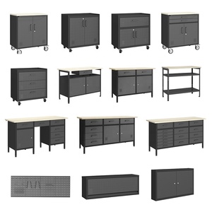 Banc <span class=keywords><strong>de</strong></span> travail <span class=keywords><strong>de</strong></span> garage robuste <span class=keywords><strong>pour</strong></span> réparation automobile avec <span class=keywords><strong>rangement</strong></span> métallique intégré, système <span class=keywords><strong>de</strong></span> <span class=keywords><strong>rangement</strong></span> d'outils <span class=keywords><strong>de</strong></span> garage et d'<span class=keywords><strong>atelier</strong></span> robuste - Product Image 3
