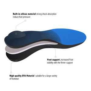 SINCE Meredakan Nyeri Plantar Fasciitis Kaki Rata Penyangga Lengkung Tinggi Sol Sepatu EVA Orthotics Insoles - Product Image 5