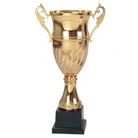 Haute Qualité Gloden Bronze Métal Tasse Artisanat Personnalisé 3D Design Prix Trophée Imprimé Cristal Base Laiton Sport Souvenirs Guft