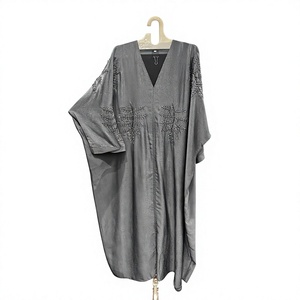 Promotion : Abaya Modeste de Dubaï à Manches Longues, Ornée de Perles et de Paillettes, Faite à la Main, Traditionnelle, pour Mariage, en Polyester, pour Femme, Robe Quotidienne Aïd - Product Image 4