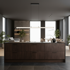 Luminaire suspendu LED en tube de verre linéaire de luxe moderne, longueur personnalisée, pour salle à manger, <span class=keywords><strong>cuisine</strong></span>, salle de réunion 6892 - Product Image 2