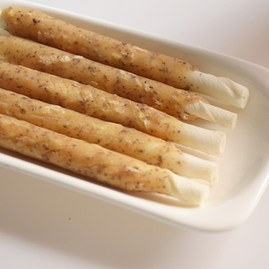 ขนมสำหรับสุนัขทำจากข้าวไก่อาหารทะเลแผ่นห่อด้วยไม้แรไวด์ลวก - Product Image 2