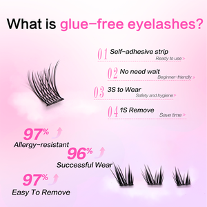 定制标志无胶自粘睫毛假睫毛簇睫毛预粘压机无胶预粘簇睫毛 - Product Image 4