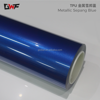 GWF Meilleur prix film voiture PPF Super brillant TPH diamant bleu film de protection de peinture voiture Film de changement de couleur TPU