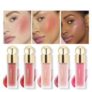 Wasserfester Samt-Flüssig-Rouge, Mehrzweck-<span class=keywords><strong>Make</strong></span>-<span class=keywords><strong>up</strong></span>-Stick in 5 Farbtönen für Wangen, Augen und Lippen, Langanhaltender Kontur-Rouge, Kosmetik für das Gesicht LM25177 - Product Image 3