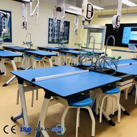 Tables et chaises biologiques de laboratoire universitaire OEM, équipement de laboratoire en acier et en bois, mobilier de bureau