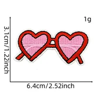 Série Rose : Patchs brodés en forme de cœur, thermocollants, avec colle au dos, badges, accessoires pour vêtements, chaussures, décoration DIY