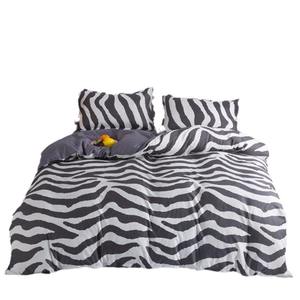 ผ้าคลุมเตียงผ้าฝ้ายว่านหางจระเข้สไตล์เรียบง่ายชุดผ้าคลุมเตียงลายทางเรขาคณิตลายสก๊อตสำหรับนักเรียนบ้านสี่ชิ้นสำหรับผู้ชายสามชิ้นสำหรับ - Product Image 5