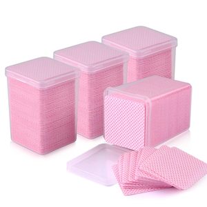 Lint Free Lash <b>Extension</b> Glue Wipes Cotton Adhesive Cleaning Pads <b>Nail</b> Polish Remover Beauty Salon Supplies - Product Image 1