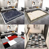 Stilvolle bequeme gemusterte Kristall Samt Material moderne Luxus Wohnzimmer Dekoration Druck Teppich Stücke