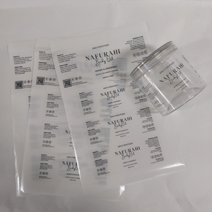 Etiqueta Transparente Autoadhesiva Personalizada, Etiqueta Impermeable Impresa para Botellas, Etiquetas Transparentes para Cosméticos - Product Image 2