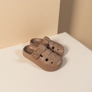 Yearning Summer Thick <b>Sole</b> Hole <b>Shoes</b> Slip-On Breathable Non-Slip Lazy Eva Baotou Sandals Outdoor Slippers Outer Wear - Product Image 5