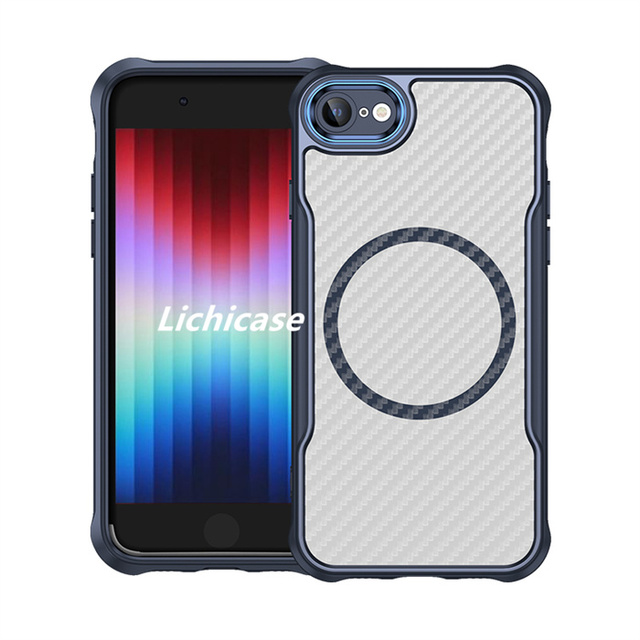 Lichicase Yellow-Resistant Wireless Charge Frosted Backplate Mobile Accessorize for IPhone 7 8 Translucent Phone Case