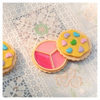 Taimeng Lipgloss Vendor Personnalisé Enfants Filles Mignonnes Biscuit Forme Marque Privée Paillettes Brillant À Lèvres Étanche Gel Chimique Lèvres Maquillage