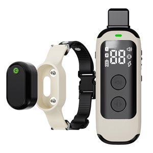 LED Screen IPX7 Waterproof 600M <strong>Control</strong> Distance Shock Beep Vibration Levels 2 Channels Nylon Dual-Dog Training Collars - Product Image 2