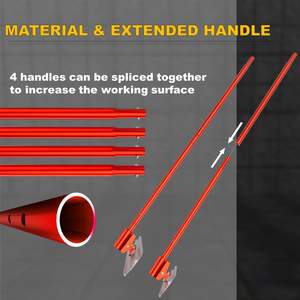 Espátula para Concreto DB Bull Float, 48'' x 8'', Aleación de Magnesio y Aluminio, Roja, con 4 Asas, Modelo D0100HABUPY - Product Image 6