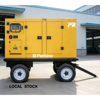 60Hz Dreiphasiger 40kW 50kVA Schallgedämpfter Anhänger-Dieselgenerator