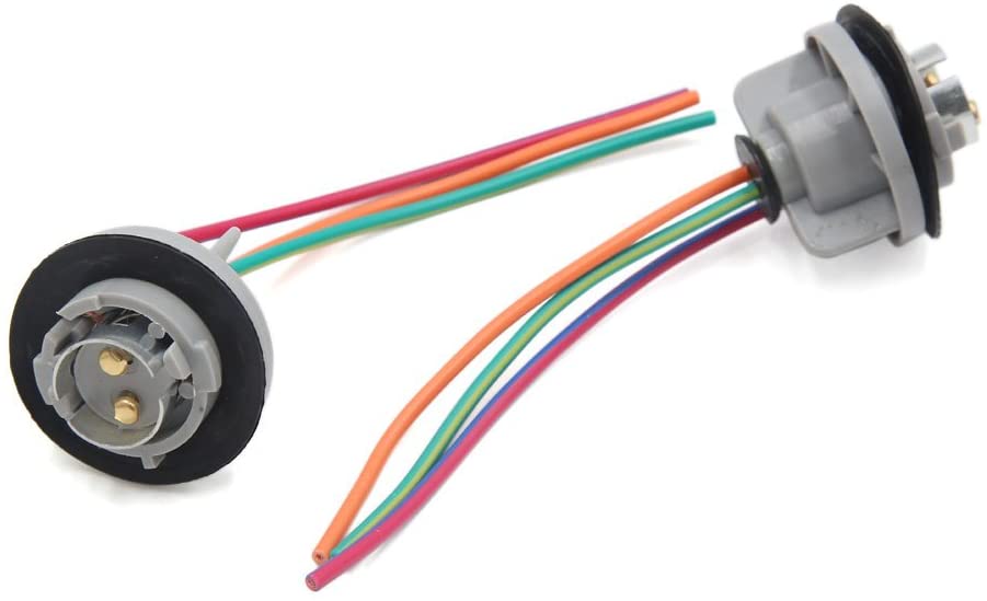 Flosser 1445 Pigtail Female H1 Fog Light Bulb Connector Holder W/ Wire Harness