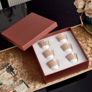 Hot Selling <b>Bone</b> <b>China</b> Condensed 6 Cup 6 Saucer Family Afternoon <b>Tea</b> <b>Set</b> Turkiye Coffee <b>Set</b> - Product Image 2