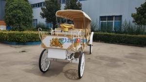 Electric Car White Victoria Sightseeing Horse Carriage Wedding Sightseeing Customized Horse Carriage Special Transportation - Product Image 3