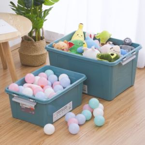 Contenedores de almacenamiento de 55 <span class=keywords><strong>litros</strong></span>, contenedores de plástico, organizador de juguetes, organizador de ropa, <span class=keywords><strong>caja</strong></span> de almacenamiento de plástico, <span class=keywords><strong>caja</strong></span> de almacenamiento de juguetes con ruedas - Product Image 1