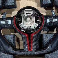 Volant en fibre de carbone personnalisé pour BMW F30 F10 F20 F32 F36 F22 F11 F82 F15 F31 F82 M4 M5 F90 F80 M3 X5 F15 F06 535i F10