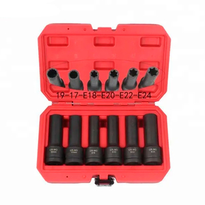 6pcs 110mm Plum Type Angle Extended Socket Set Vehicle <b>Repair</b> Tools Kit for <b>Cars</b> Other Vehicles 110mm Plum Type Angle Extended - Product Image 3