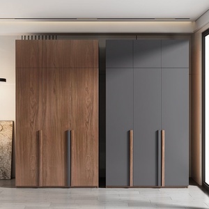Grande armoire de style italien moderne pour chambre à coucher, armoire de rangement spacieuse et minimaliste, meuble de maison à assembler soi-même - Product Image 4