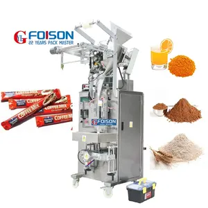 Stand up quad seal bag coffee powder packing machine with valve applicator/Coffee capsule filling machine