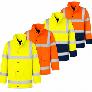 Chaqueta <span class=keywords><strong>de</strong></span> Seguridad Invernal Reflectante Impermeable <span class=keywords><strong>de</strong></span> Alta Visibilidad ANSI Clase 2, <span class=keywords><strong>Ropa</strong></span> <span class=keywords><strong>de</strong></span> <span class=keywords><strong>Trabajo</strong></span> Oxford con Logotipo Personalizado para Construcción, Minería e Ingeniería - Product Image 2