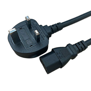 Cable de alimentación de plomo de hervidor en ángulo recto, enchufe británico a IEC C13 para PC <span class=keywords><strong>Monitor</strong></span> TV - Product Image 5