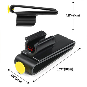 Soporte para palos de golf, clip para putter, accesorio portátil negro para bolsa de golf - Product Image 3