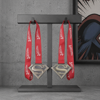 Concevez votre propre médaille de finisseur personnalisée, durable, en alliage de zinc poli, gravée au laser 3D, pour marathon 5K, football, taekwondo, natation
