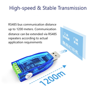 Convertisseur USB vers RS485/232/TTL de qualité industrielle HUAIOT (modèle USB) avec câble adaptateur