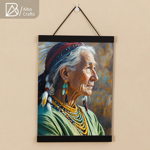 Tùy Chỉnh Kích Thước 30Cm 40Cm Rắn Gỗ Thông Từ Khung Ảnh Chất Lượng Cao Bằng Gỗ Vải Áp phích Treo Hiển Thị Tường Đồ Trang Trí - Product Image 2