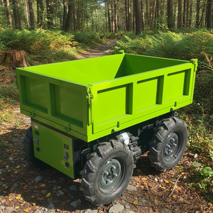 Chariot à roues <span class=keywords><strong>mini</strong></span>-dumper compact électrique télécommandé, chariot électrique surpuissant, transporteur 500 kg, CE EPA - Product Image 1